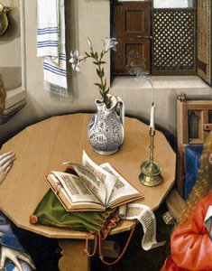 Tríptico da Anunciação (Retábulo de Merode), c.1427-32 (óleo sobre carvalho)
