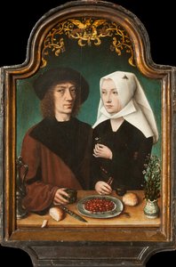 Auto-retrato do artista com sua esposa, 1496.