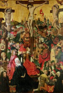 A Crucificação, c.1500 (ver também 148971) de Master of Hamburg