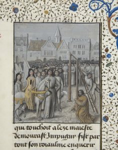 Ms 659 fol.78r A execução de Guillaume Hugonet