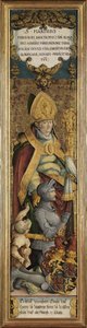 São Martinho de Tours com Gottfried Werner vonzimmer e um mendigo de Master of Messkirch