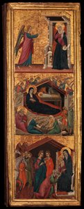 Santos e Cenas da Vida da Virgem, c. 1320. de Master of Monte Oliveto