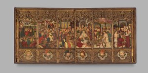 Altarpiece retablo com Cenas da Paixão, segunda metade do século XV. de Master of Morata