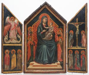 Madona e Menino Entronizado com as Santas Lúcia, Margarida, Maria Madalena e Catarina de Alexandria