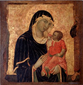 Virgem com criança (Pintura, cerca de 1350) de Master of Santa Maria di Castello