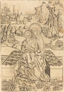 A Madona e o Menino com Santa Ana de Master of St. Sebastian