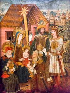 A Adoração dos Magos de Master of Viella
