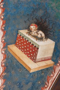 "The Mystical Lamb", símbolo de sacrifício pela redenção da humanidade, c.1420 (fresco)