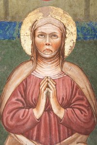 "O Pentecostes", Detalhe da Virgem Maria, c.1420 (fresco)