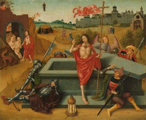 Ressurreição de Cristo, c. 1485-1500 (óleo sobre painel) de Master of the Amsterdam Death of the Virgin