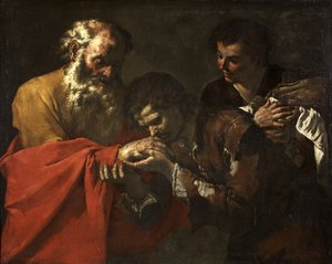 O Retorno do Filho Pródigo, c.1630-50 de Master of the Annunciation to the Shepherds