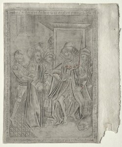 A Paixão:  Cristo perante Caifás de Master of the Banderoles