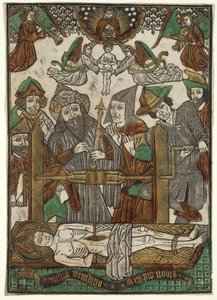 O Martírio de São Erasmo, c. 1480. de Master of the Bergwolken