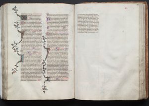 O Missal Gotha: Fol. 102r, Texto, c. 1375. de Master of the Boqueteaux