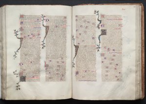 O Missal Gotha: Fol. 105r, Texto, c. 1375. de Master of the Boqueteaux