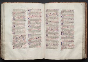 O Missal Gotha: Fol. 111v, Texto, c. 1375. de Master of the Boqueteaux