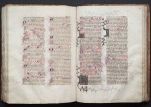 O Missal de Gotha: Fol. 112v, Texto, c. 1375. de Master of the Boqueteaux