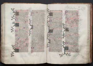 O Missal Gotha: Fol. 116r, Texto, c. 1375. de Master of the Boqueteaux