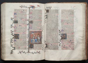 O Missal Gotha: Fol. 120r, Texto, c. 1375. de Master of the Boqueteaux