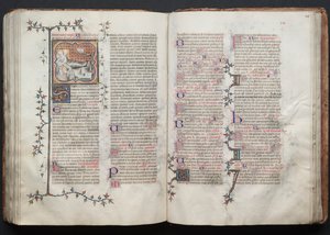 O Missal Gotha: Fol. 123r, Texto, c. 1375. de Master of the Boqueteaux