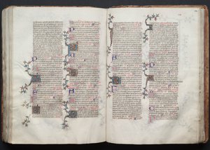 O Missal Gotha: Fol. 124r, Texto, c. 1375. de Master of the Boqueteaux