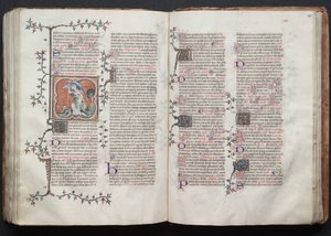 O Missal Gotha: Fol. 124v, O Arcanjo Miguel, c. 1375.