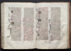O Missal Gotha: Fol. 125v, Texto, c. 1375. de Master of the Boqueteaux