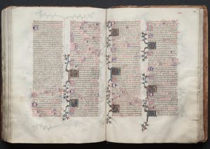 O Missal Gotha: Fol. 128r, Texto, c. 1375. de Master of the Boqueteaux