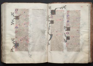O Missal Gotha: Fol. 129r, Texto, c. 1375. de Master of the Boqueteaux
