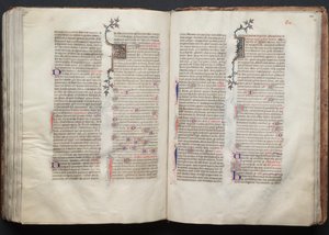 O Missal Gotha: Fol. 135r, Texto, c. 1375. de Master of the Boqueteaux