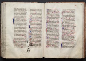 O Missal Gotha: Fol. 137r, Texto, c. 1375. de Master of the Boqueteaux