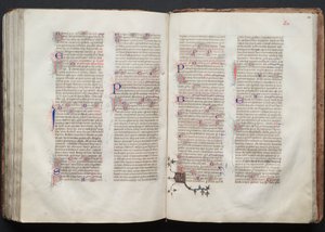 O Missal Gotha: Fol. 142v, Texto, c. 1375.