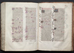O Missal Gotha: Fol. 144r, Texto, c. 1375. de Master of the Boqueteaux