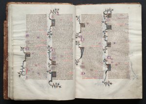 O Missal Gotha: Fol. 14v, Texto, c. 1375. de Master of the Boqueteaux