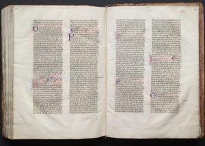 O Missal Gotha: Fol. 153r, Texto, c. 1375. de Master of the Boqueteaux