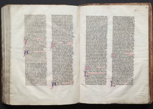 O Missal Gotha: Fol. 154r, Texto, c. 1375. de Master of the Boqueteaux