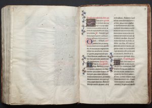 O Missal Gotha: Fol. 159r, Texto, c. 1375. de Master of the Boqueteaux