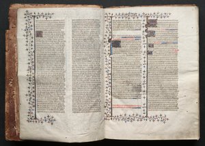 O Missal Gotha: Fol. 1v, Texto , c. 1375. de Master of the Boqueteaux