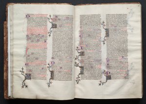 O Missal Gotha: Fol. 25r, Texto, c. 1375. de Master of the Boqueteaux