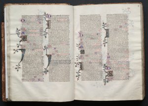 O Missal Gotha: Fol. 28r, Texto, c. 1375. de Master of the Boqueteaux