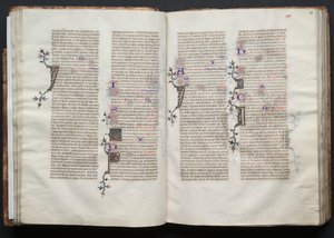 O Missal de Gotha: Fol. 32v, Texto, c. 1375. de Master of the Boqueteaux