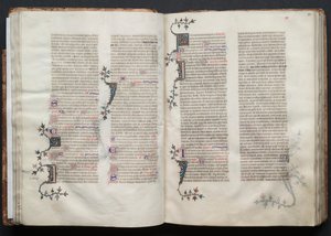 O Missal Gotha: Fol. 34v, Texto, c. 1375. de Master of the Boqueteaux
