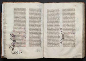 O Missal Gotha: Fol. 35v, Texto, c. 1375. de Master of the Boqueteaux
