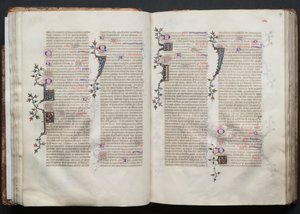 O Missal Gotha: Fol. 36v, Texto, c. 1375. de Master of the Boqueteaux