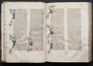 O Missal Gotha: Fol. 38r, Texto, c. 1375. de Master of the Boqueteaux
