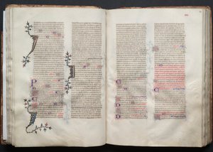 O Missal de Gotha: Fol. 43r, Texto, c. 1375. de Master of the Boqueteaux