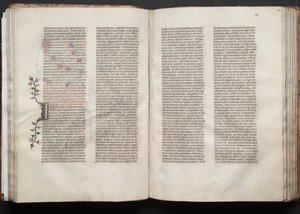 O Missal Gotha: Fol. 52r, Texto, c. 1375. de Master of the Boqueteaux
