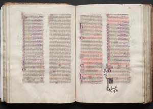 O Missal Gotha: Fol. 56r, Texto, c. 1375. de Master of the Boqueteaux