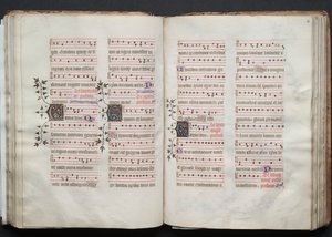 O Missal Gotha: Fol. 59v, Texto, c. 1375.