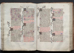 O Missal Gotha: Fol. 66r, Texto, c. 1375. de Master of the Boqueteaux